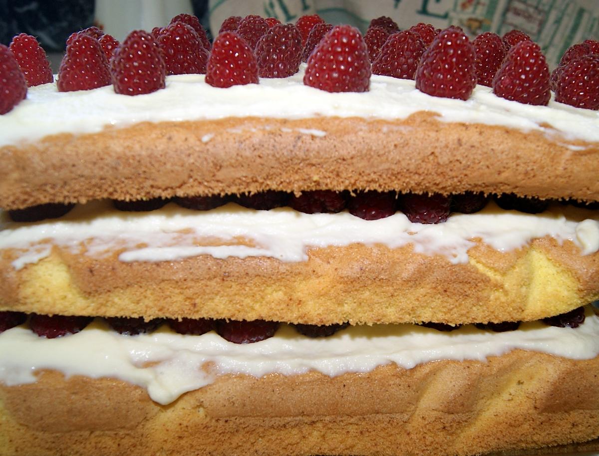 recette Nude cake framboisier