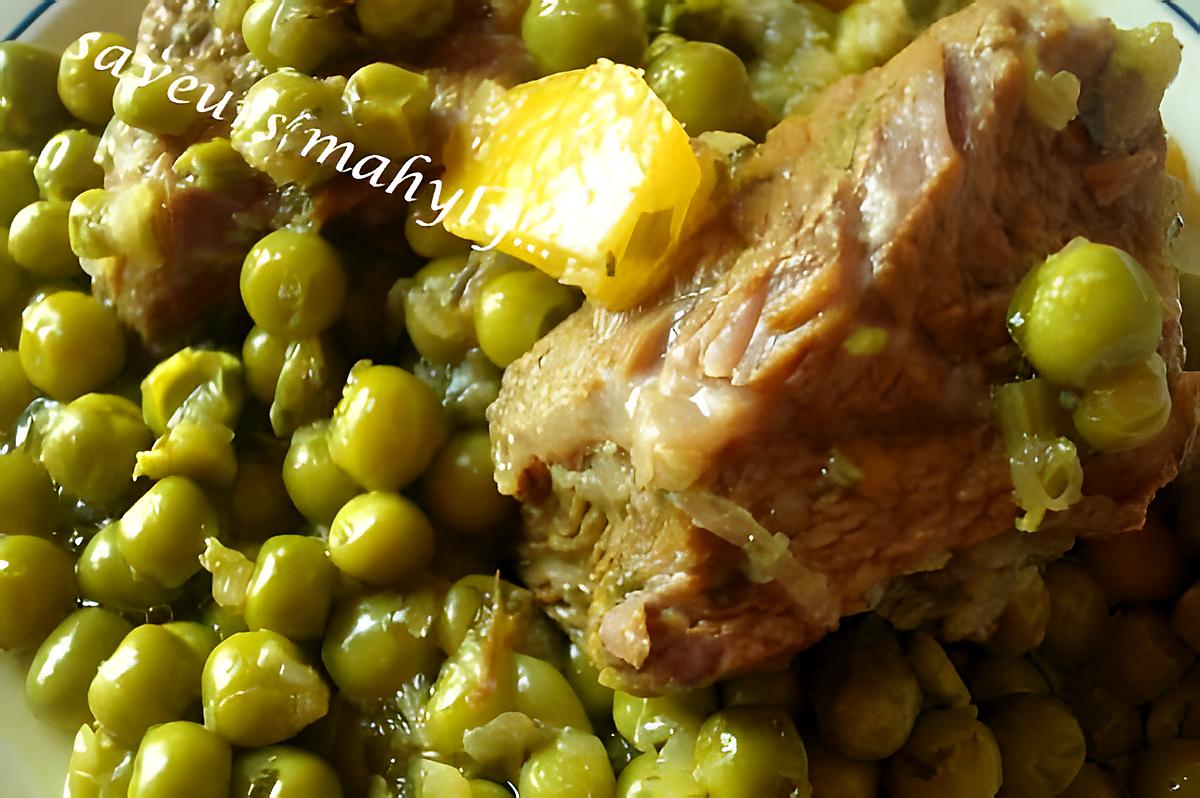 recette THE tagine exquissime de pois et de fond d'artichaut....