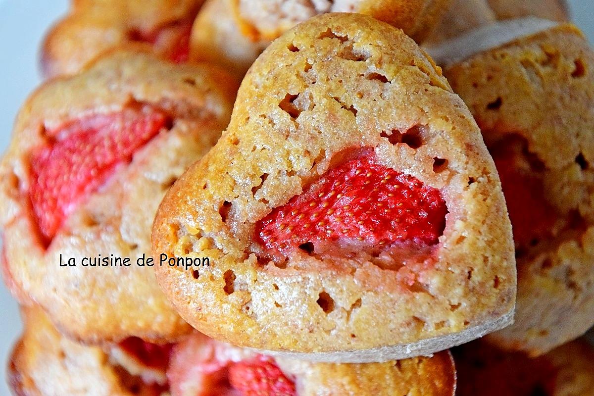 recette Muffin aux fraises et amandes