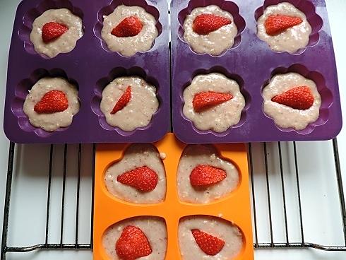 recette Muffin aux fraises et amandes