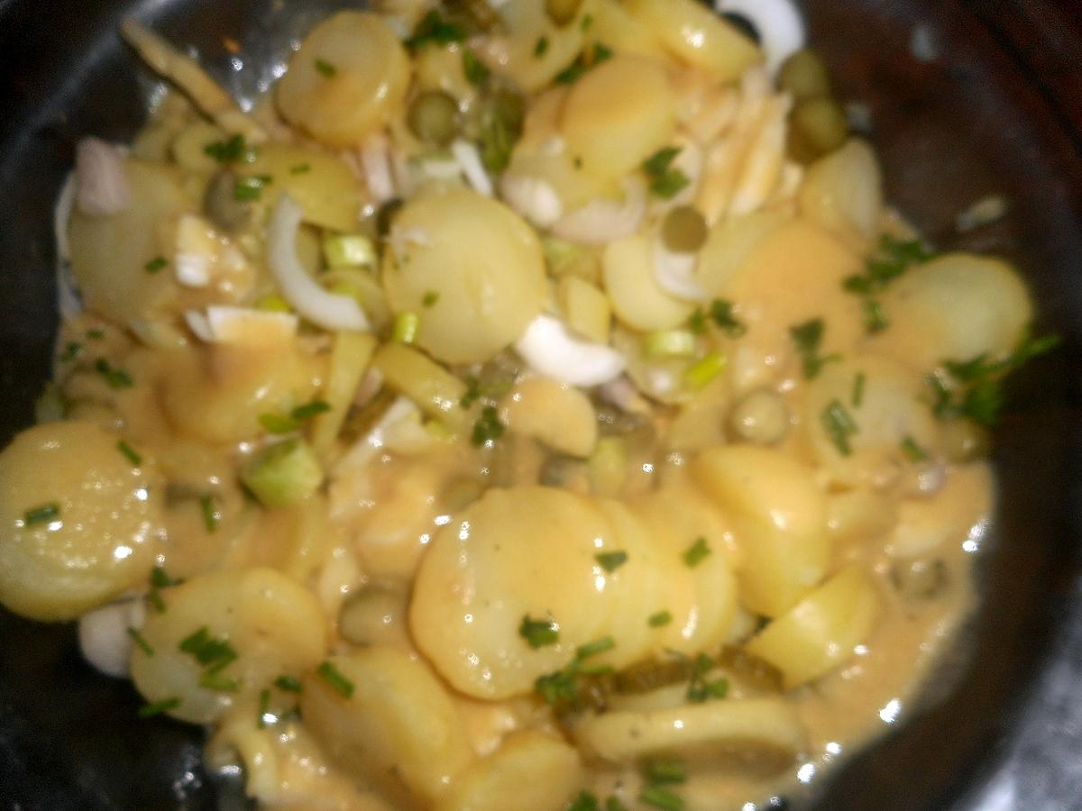 recette Salade de pommes de terre nouvelles à la joue de boeuf