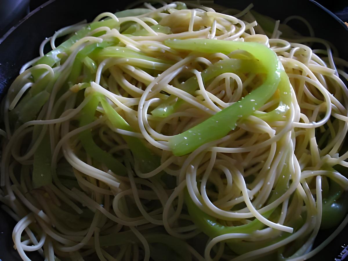 recette Spaghetti au concombre