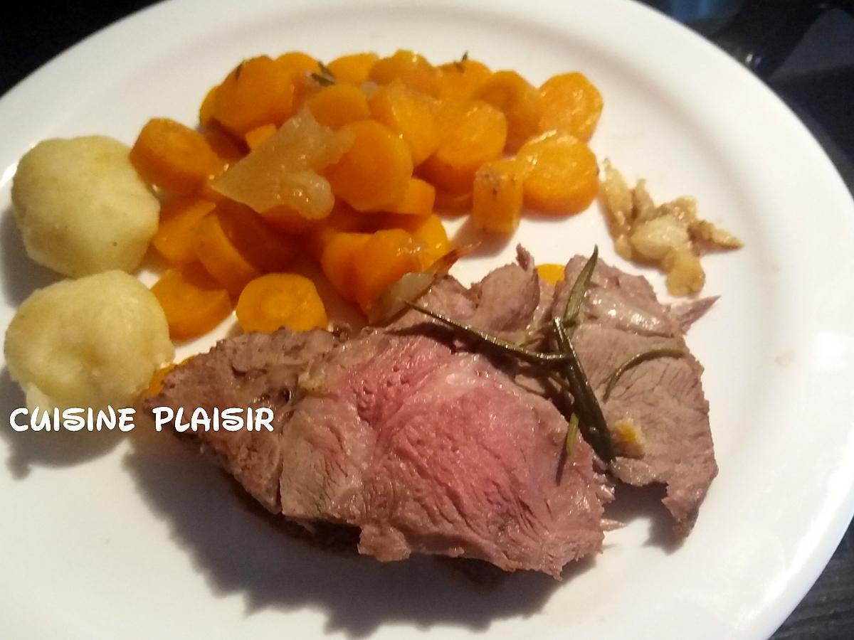 recette Petit gigot d'agneau, purée d'ail