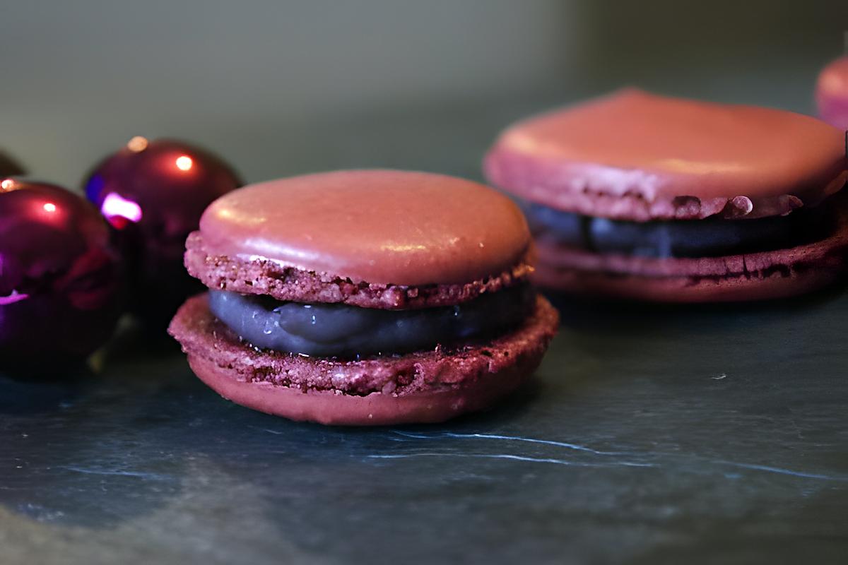 recette Macarons à la myrtille