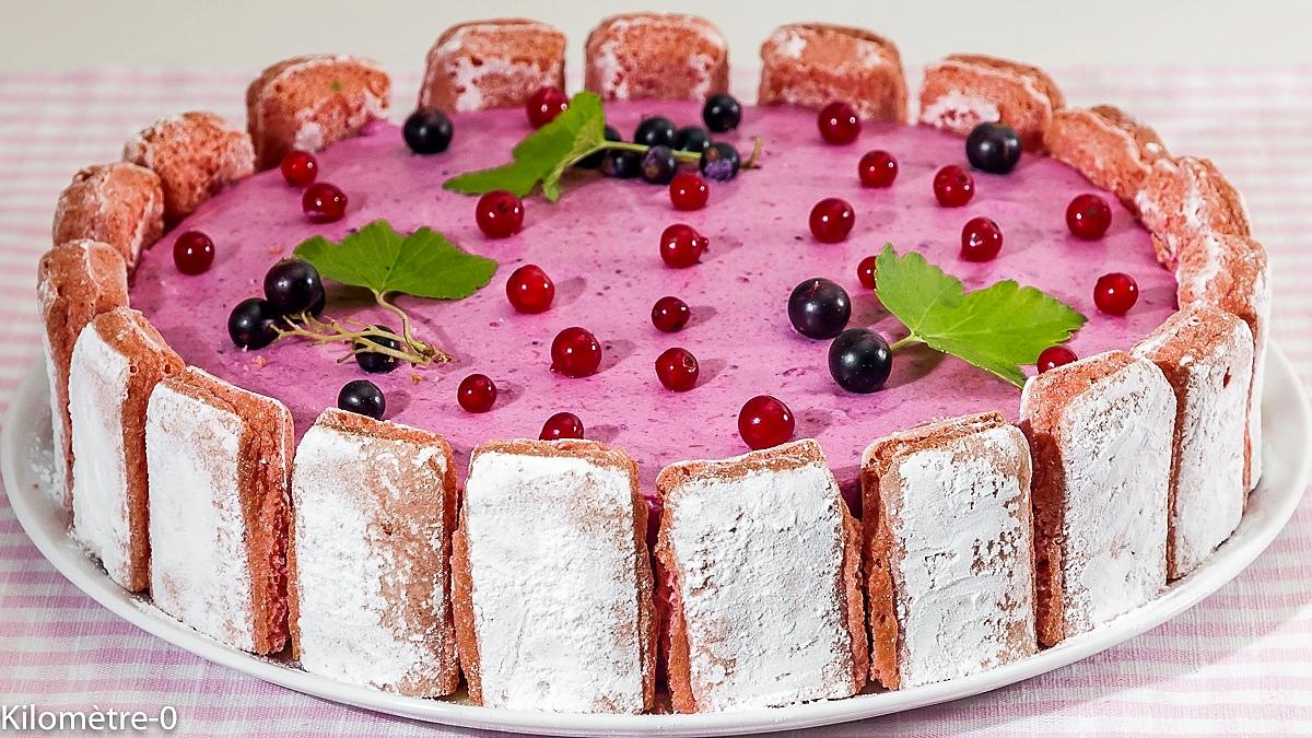 recette Charlotte au cassis