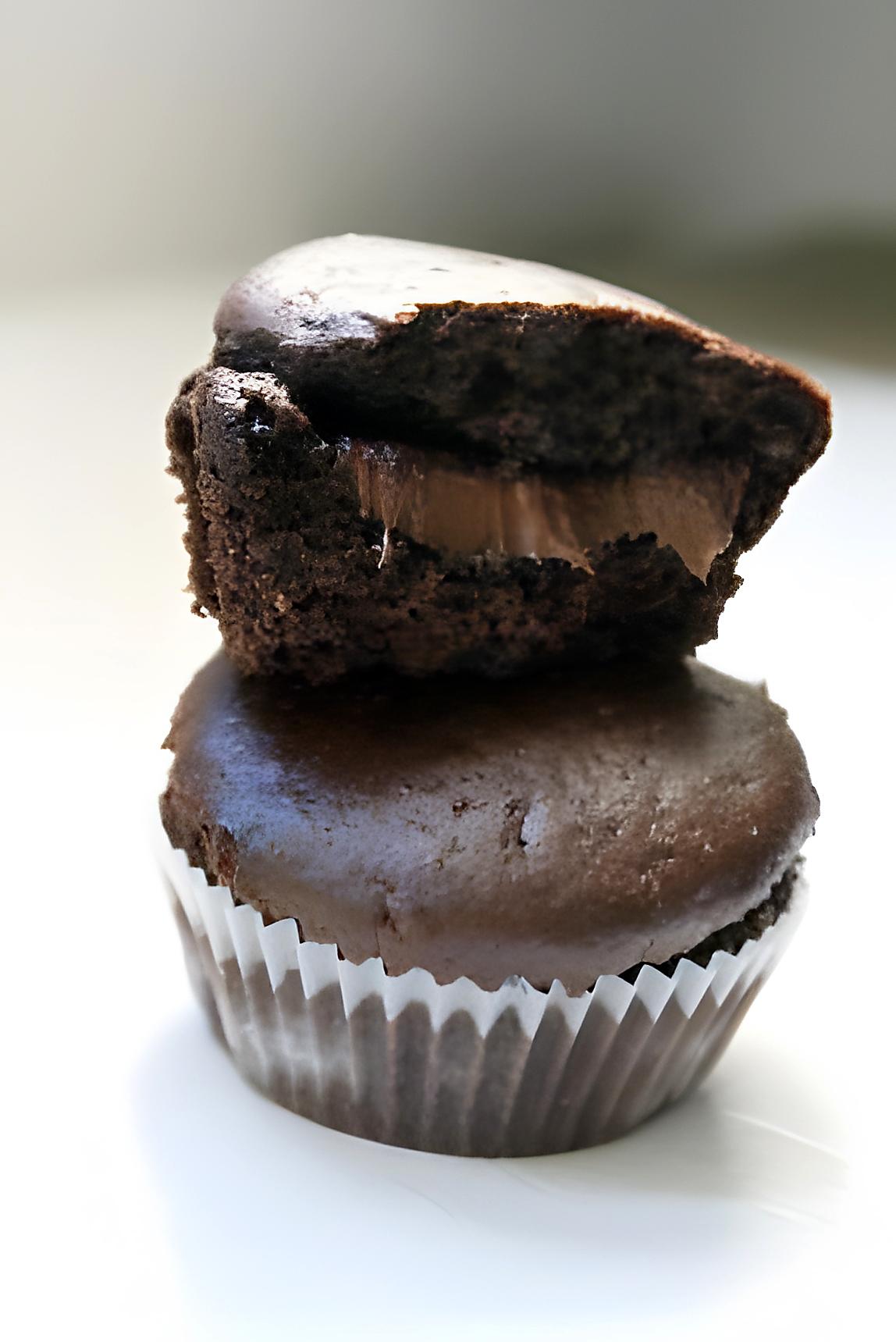 recette muffin choco au coeur fondant