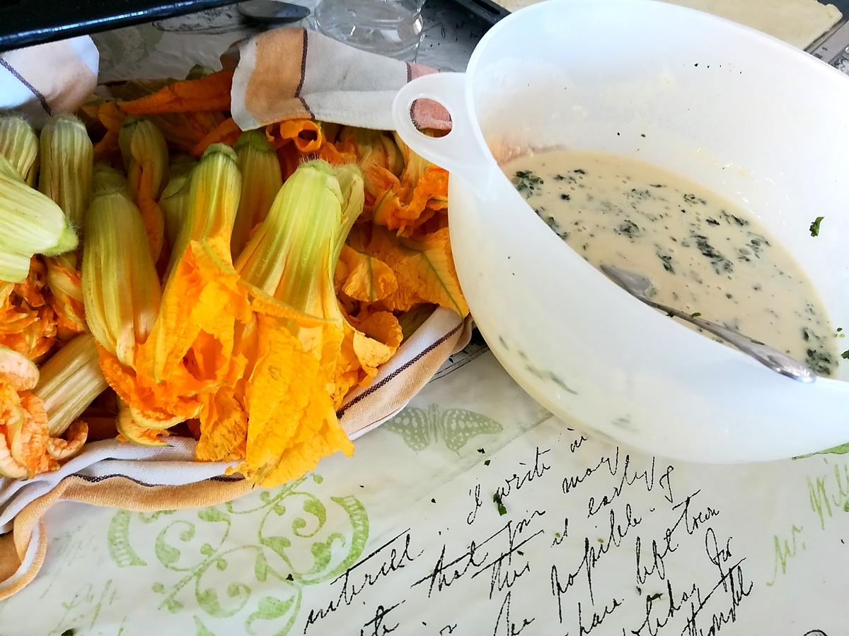 recette Beignets de fleurs de courgettes