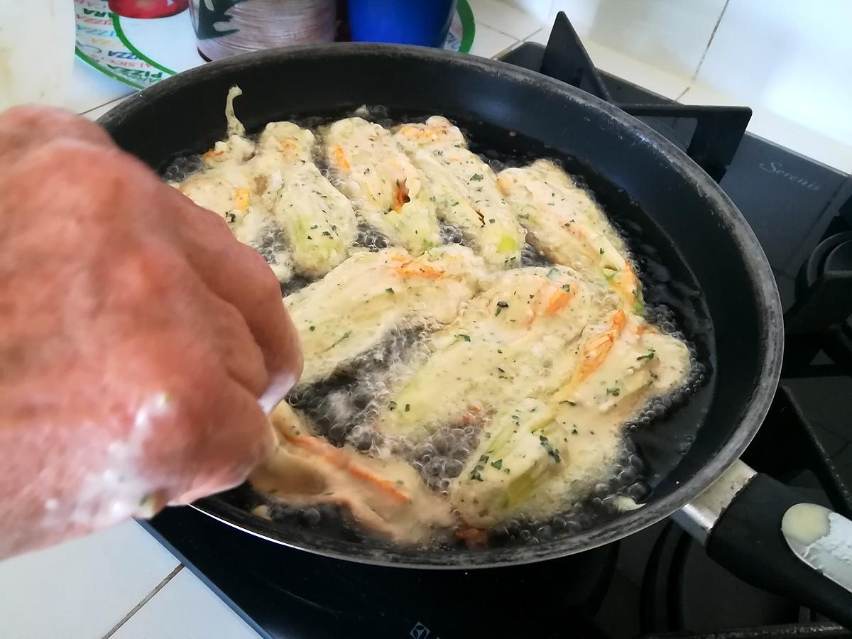 recette Beignets de fleurs de courgettes