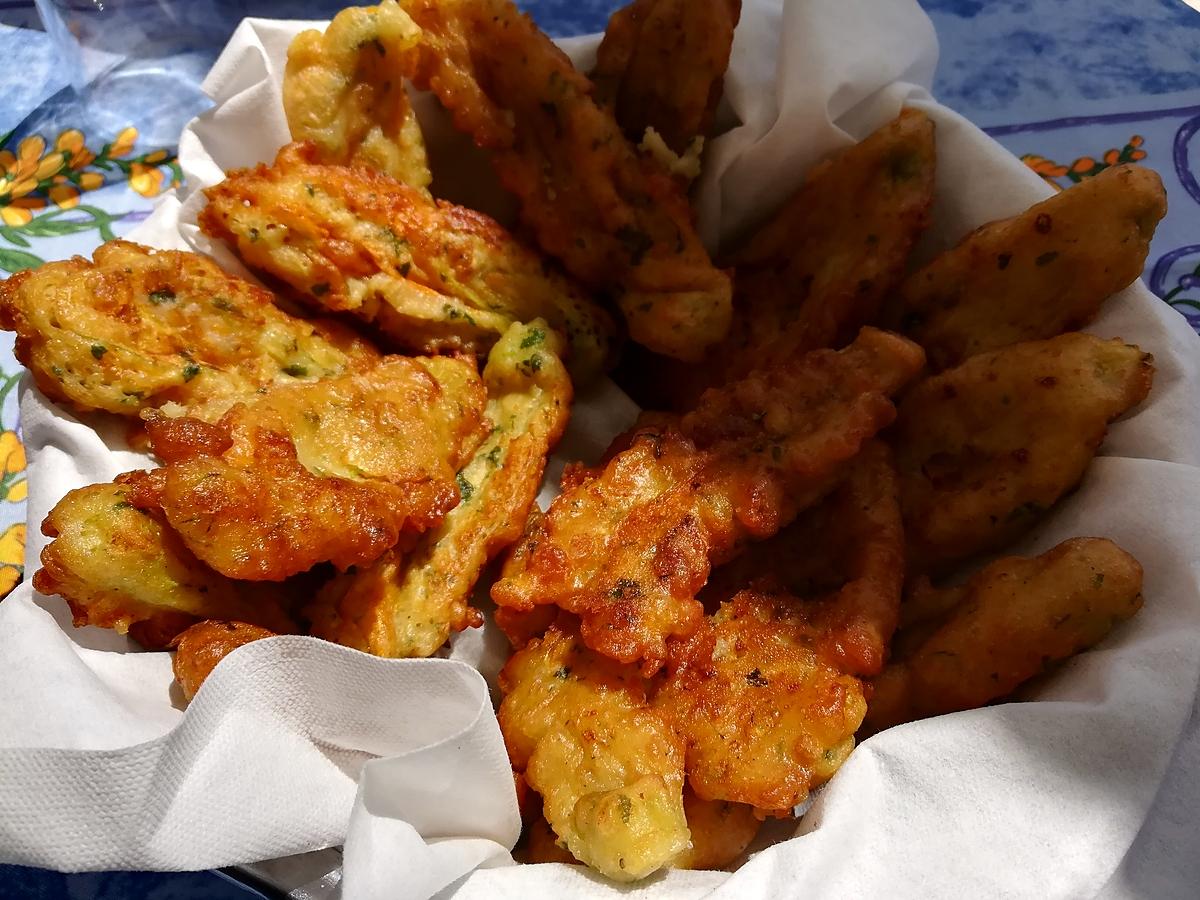 recette Beignets de fleurs de courgettes