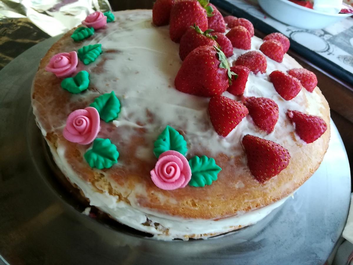 recette Naked cake mascarpone fraise