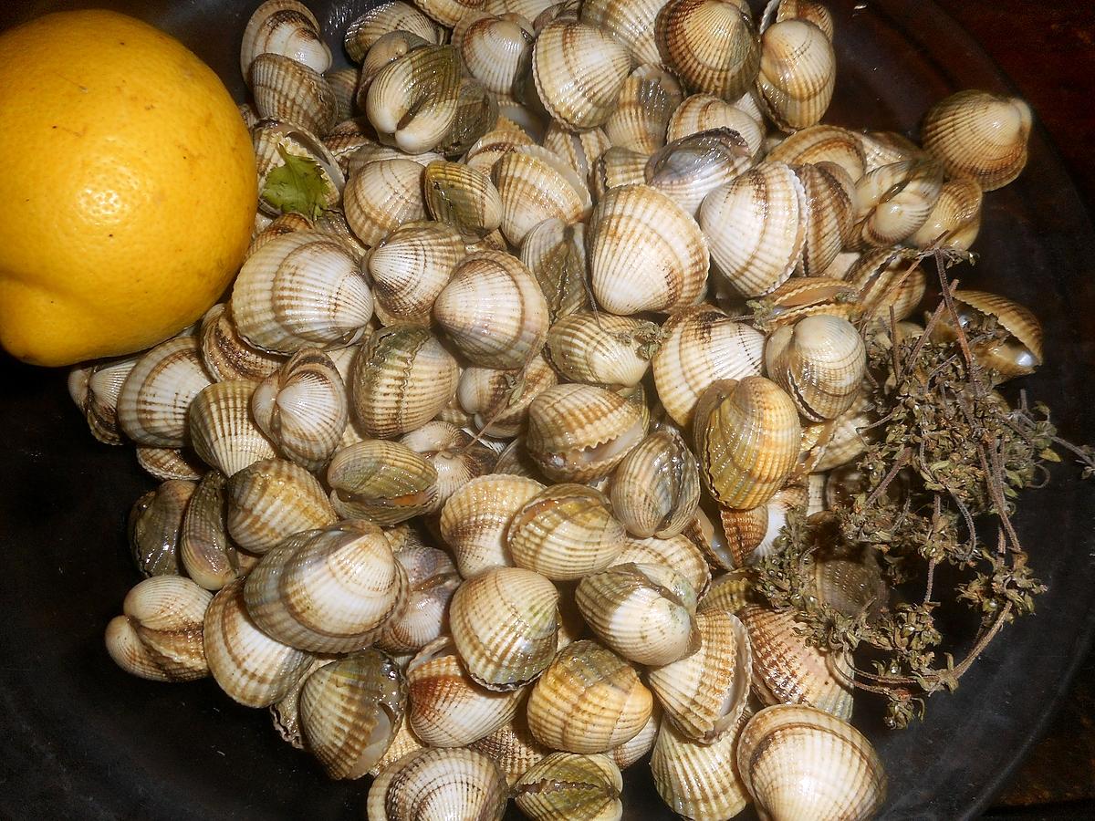 recette Salade de riz aux coques