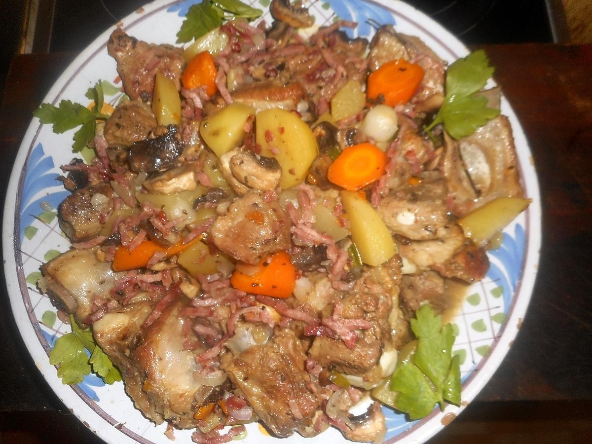 recette Ragout de porc à la paysanne