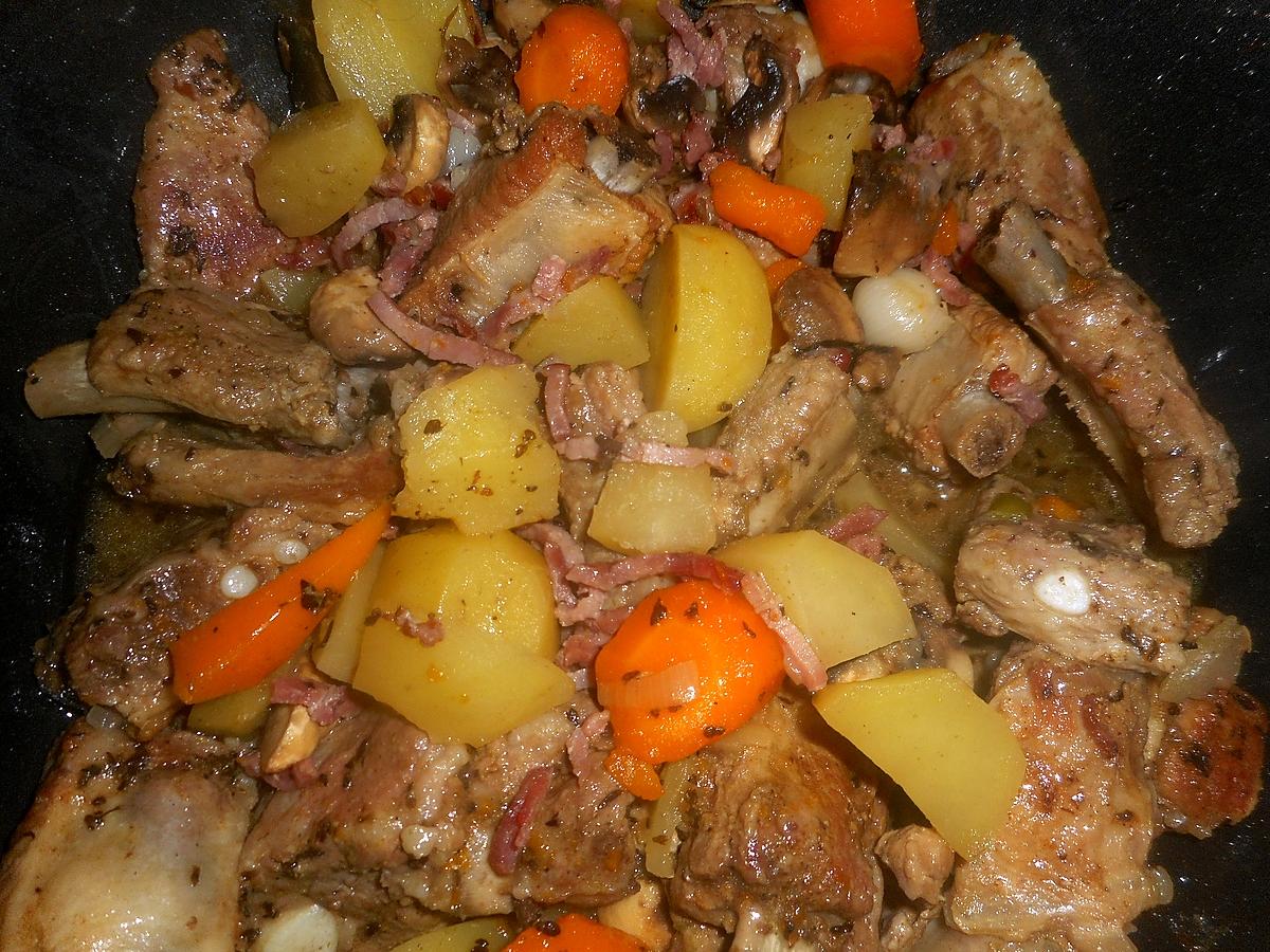 recette Ragout de porc à la paysanne