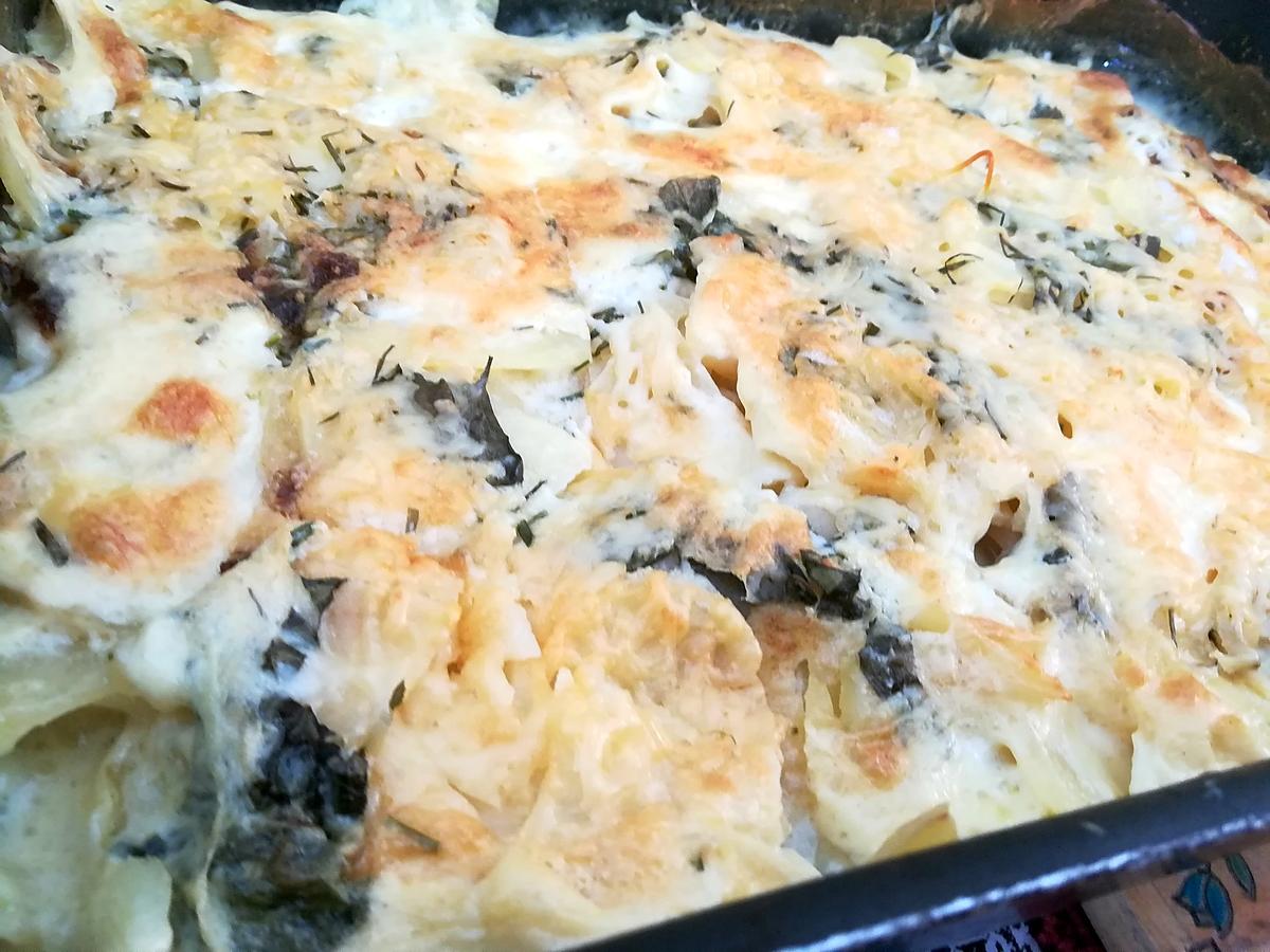 recette Gratin dauphinois au basilic