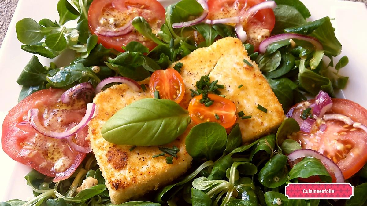 recette Salade de serac poêlé, un plat en 10min!..