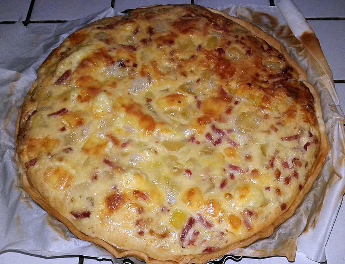 recette Quiche raclette pommes de terre lardons