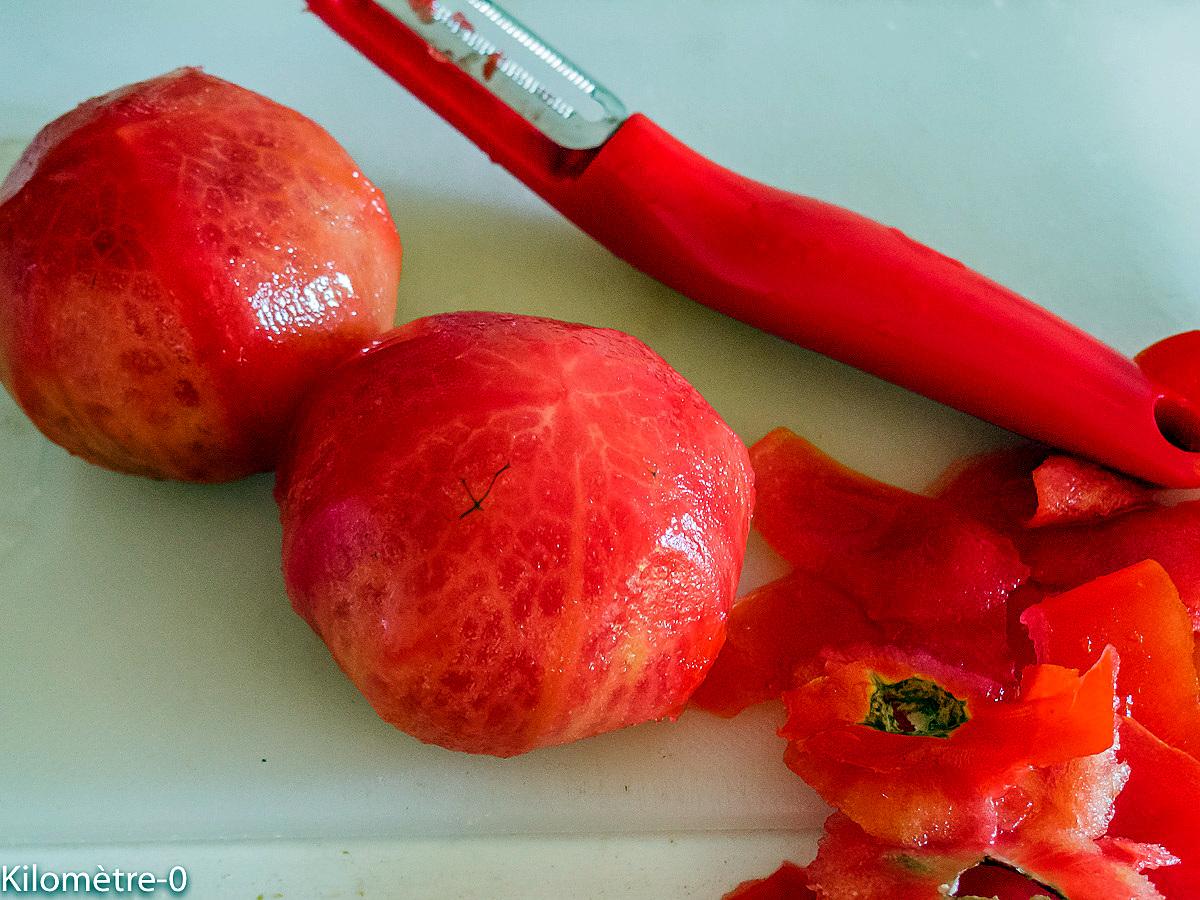 recette Salade de tomates et concombre aux oeufs