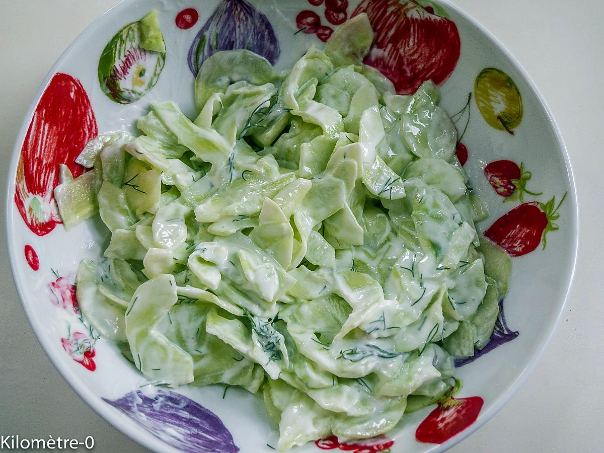 recette Salade de tomates et concombre aux oeufs