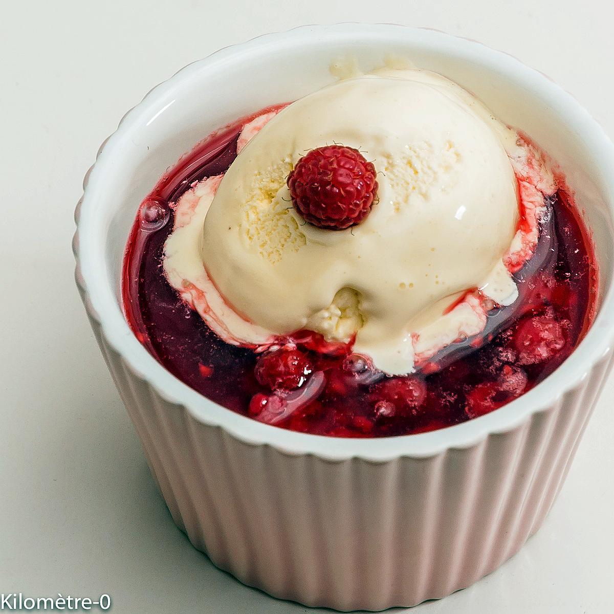 recette Soupe de fruits au pineau des Charentes, glace au mascarpone et au pineau