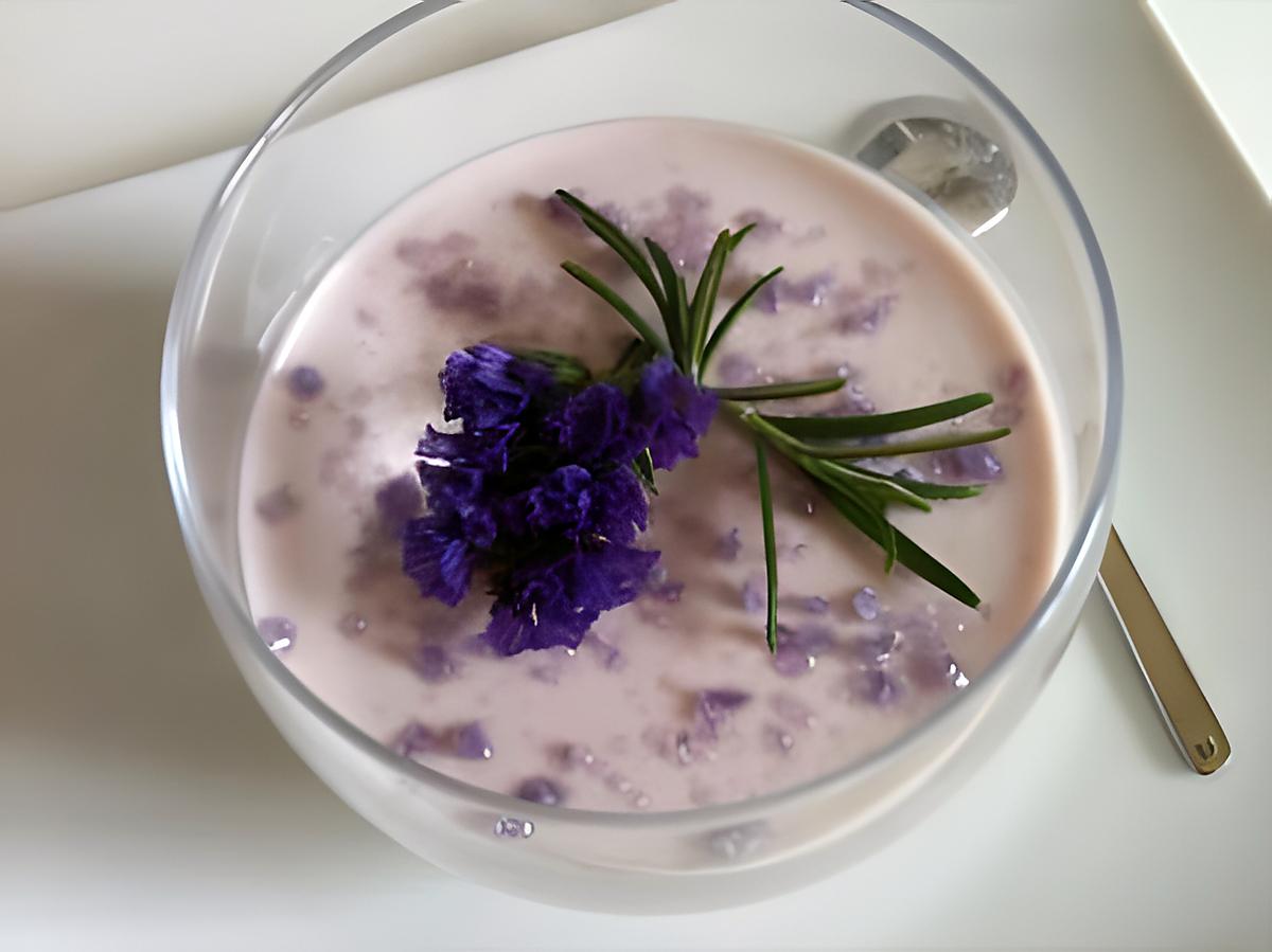 recette Panna Cotta à la violette