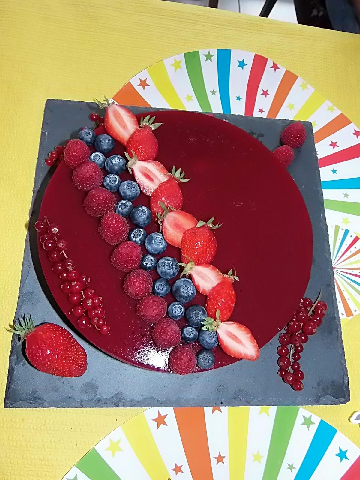 recette Bavarois aux fruits rouges