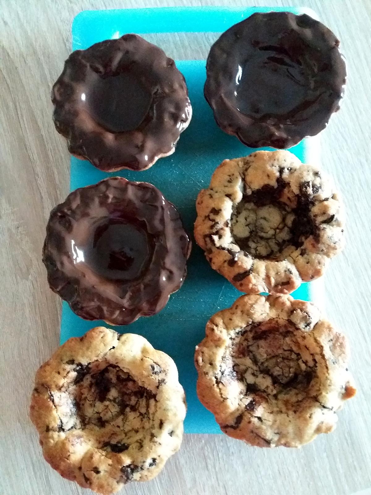 recette Cookies tartelette double chocolat