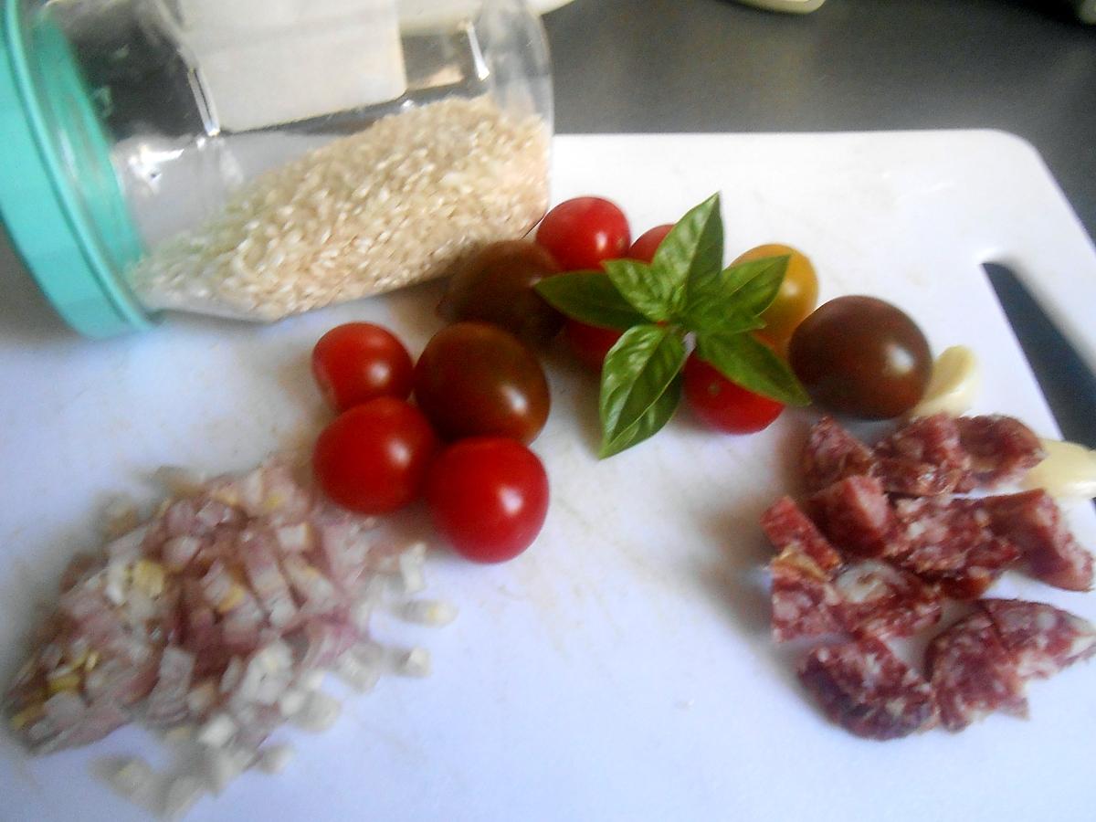 recette RISOTTO A L'ARLEQUINO