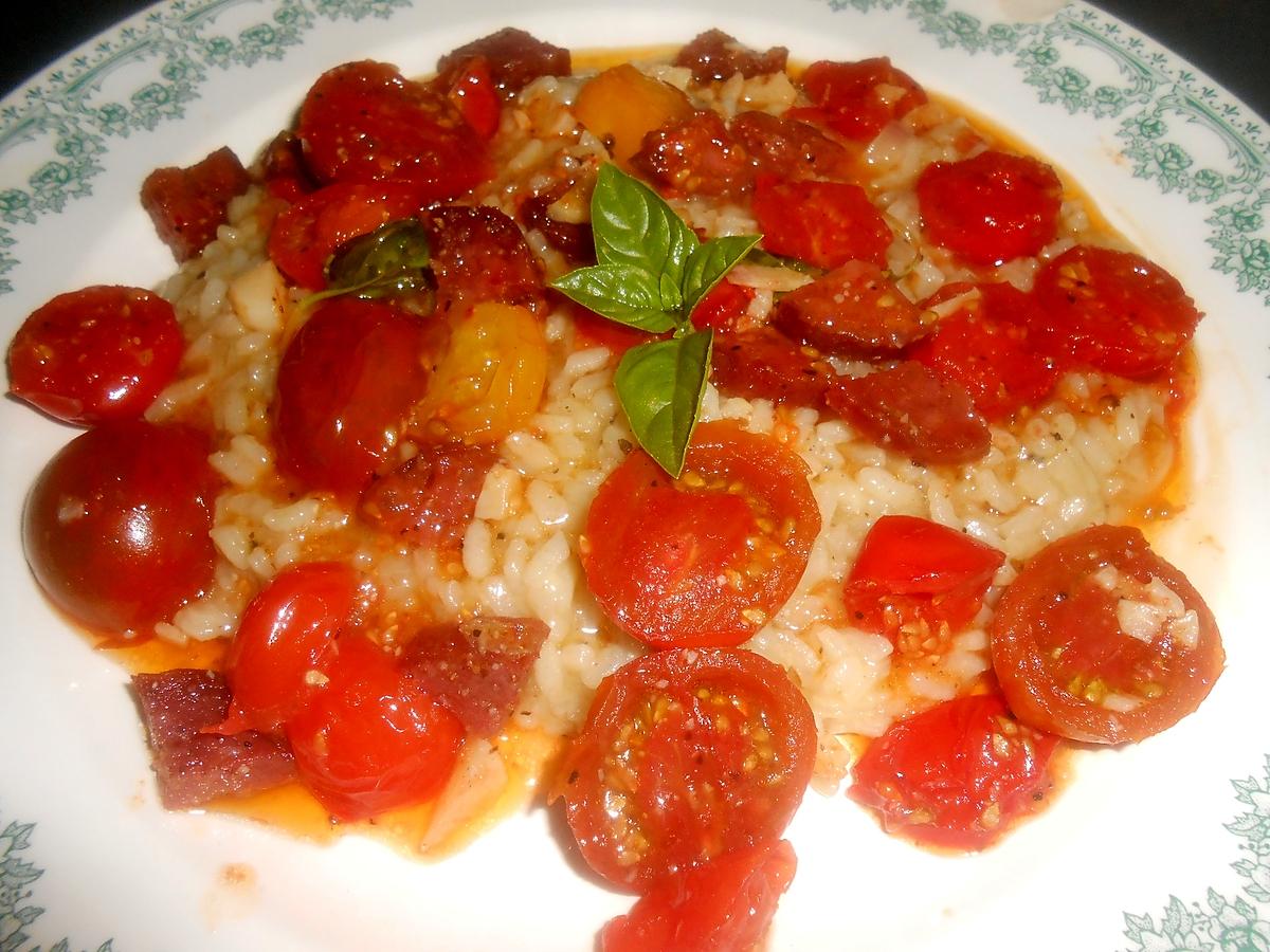 recette RISOTTO A L'ARLEQUINO