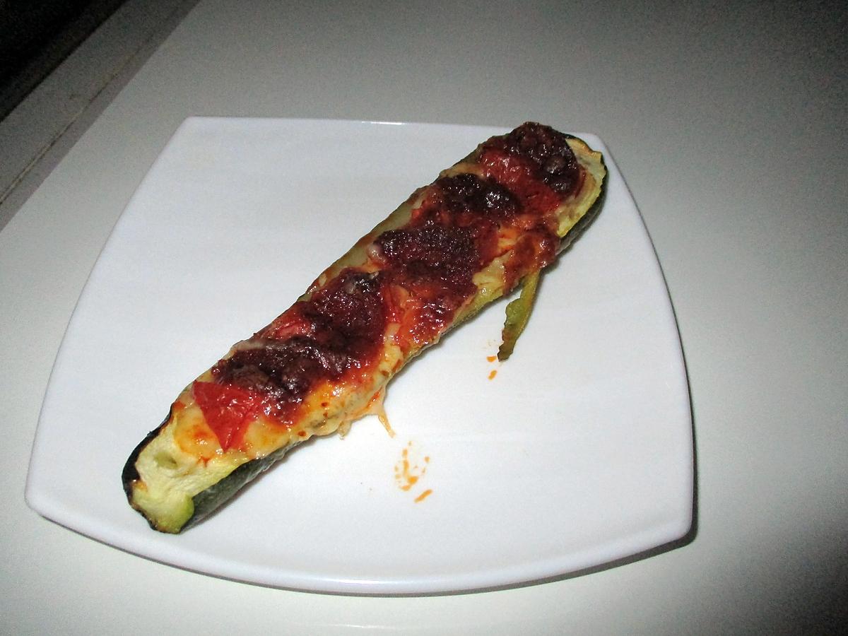 recette Courgette façon pizza