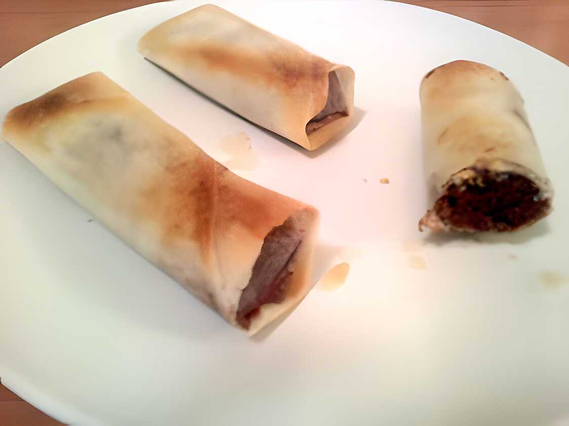 Fondant au chocolat en nem