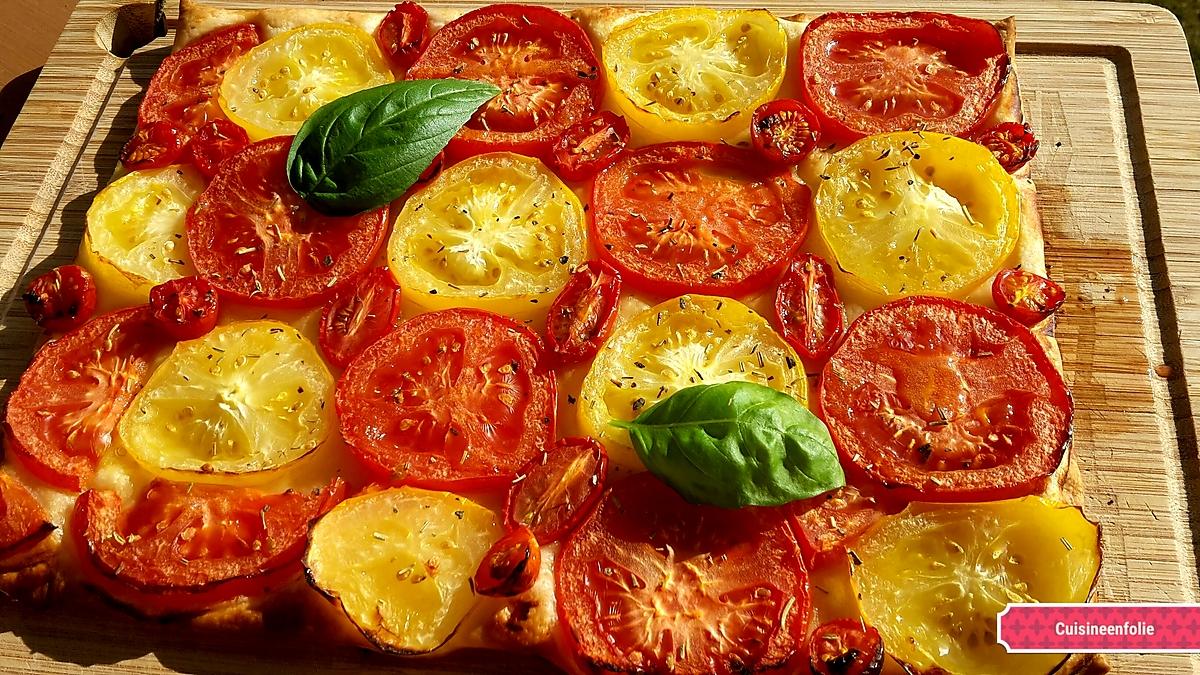 recette Tarte à la tomate tout simplement. .