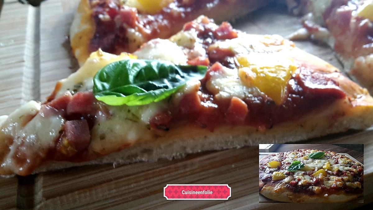 recette Pizza jambon tomate