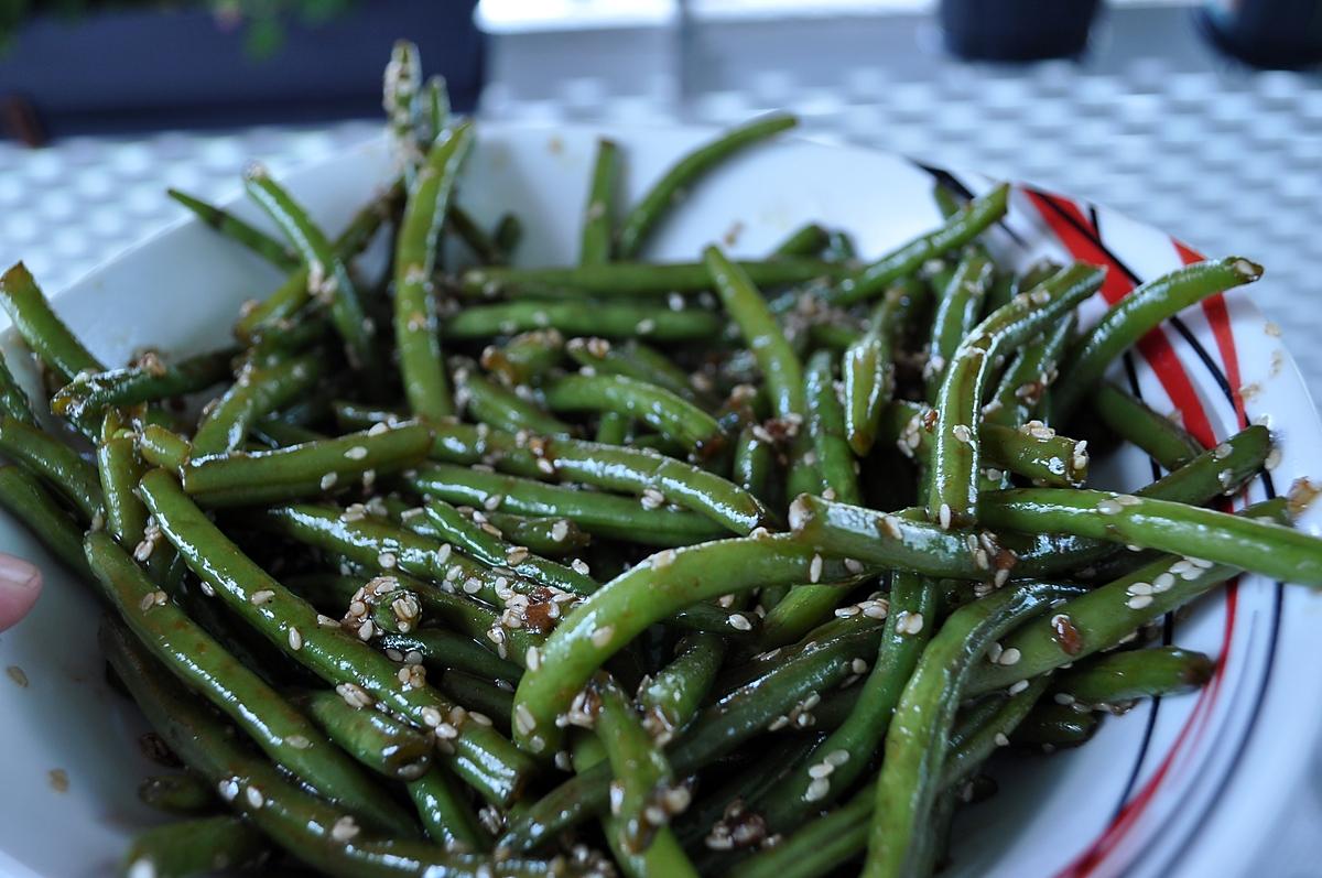 recette Haricots vert au sésame