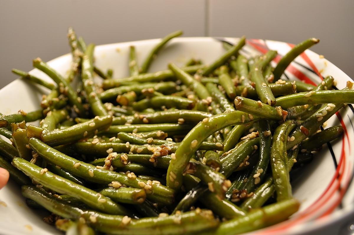 recette Haricots vert au sésame