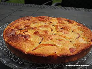 recette Gâteau invisible aux brugnons WW