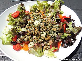 recette Salade de fruits de mer à l'ail et persil