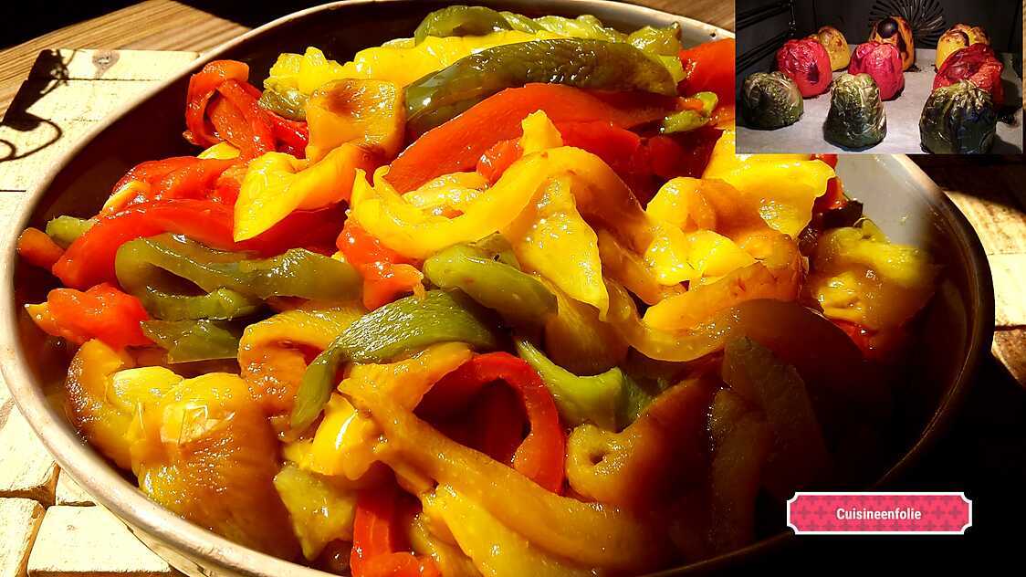 Recette de Poivrons grillés au four