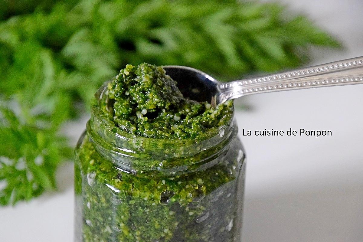 recette Pesto aux fanes de carottes