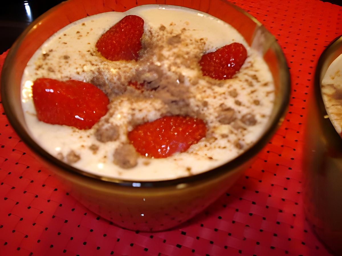 recette Crème de Mascarpone aux Fraises et Toblerone