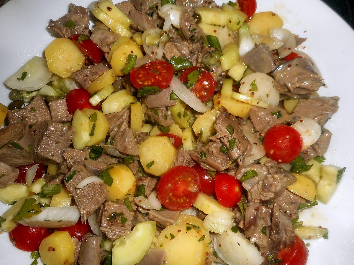 recette Salade de  langue de veau