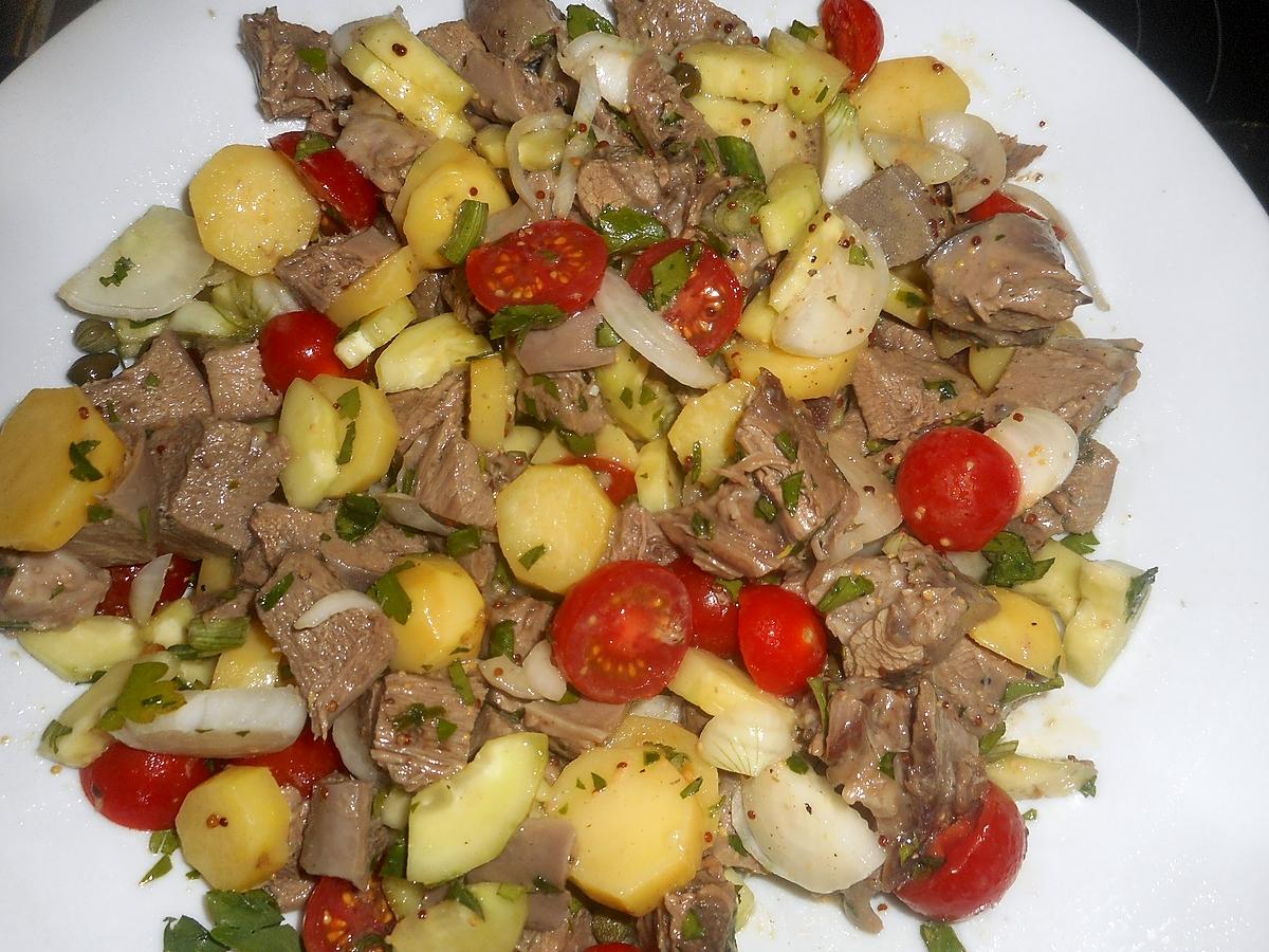 recette Salade de  langue de veau