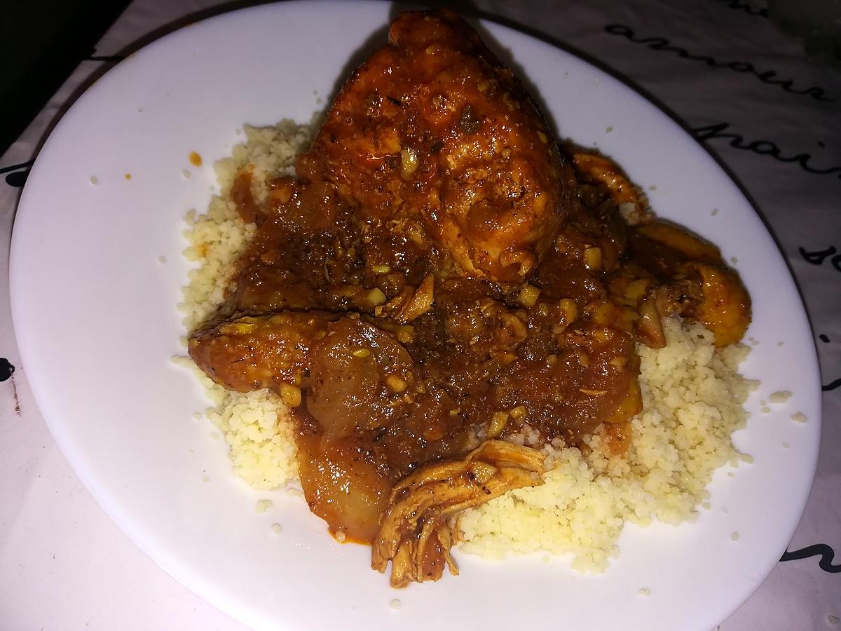 recette Tajine de poulet aux oignons