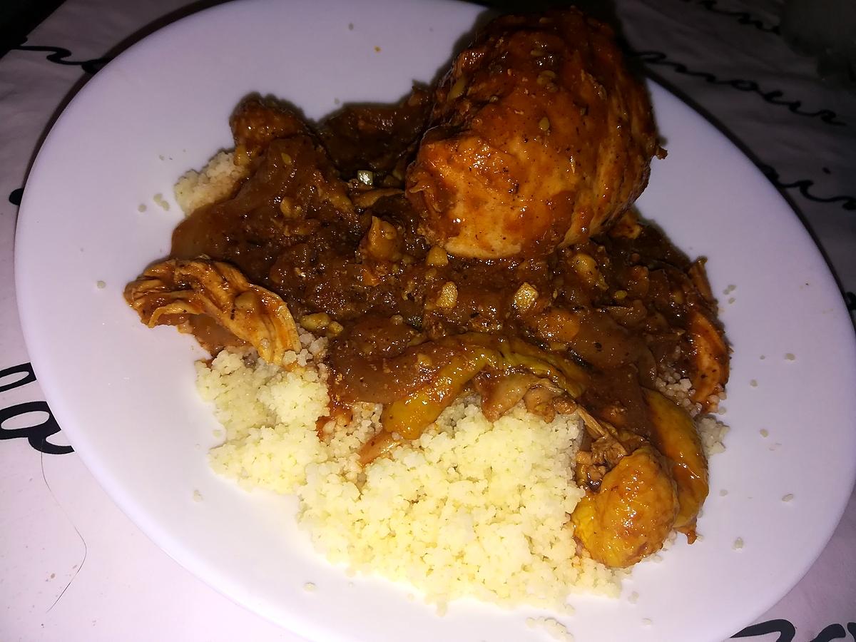 recette Tajine de poulet aux oignons