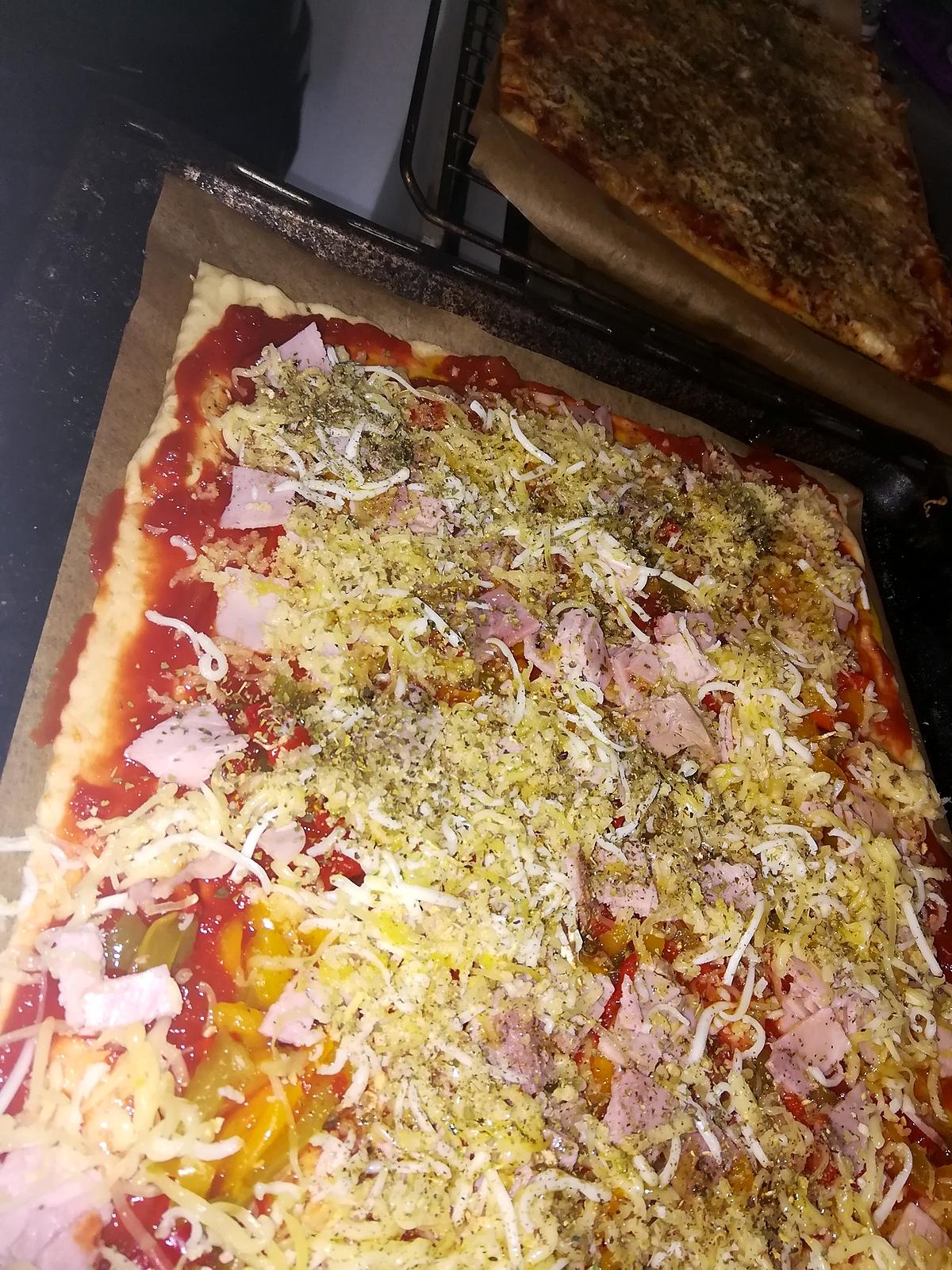 recette Pizza maison jambon poivron