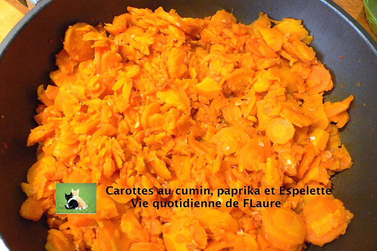 recette Carottes au cumin, paprika et Espelette