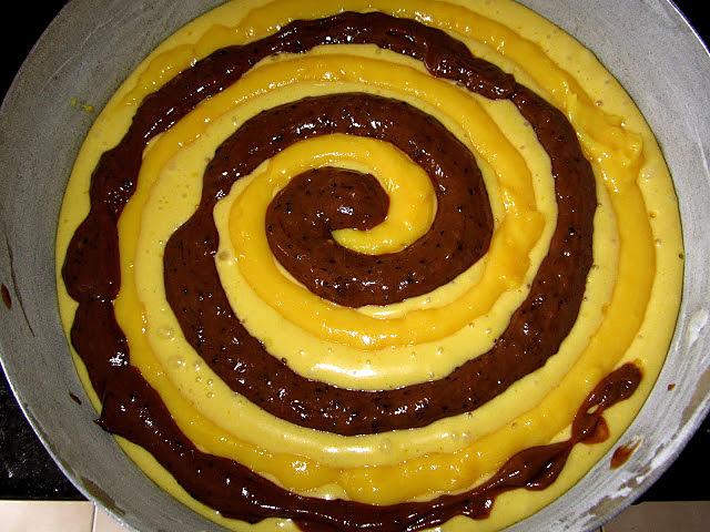 recette TORTA GIRELLA AUX 2 CREMES PATISSIERES