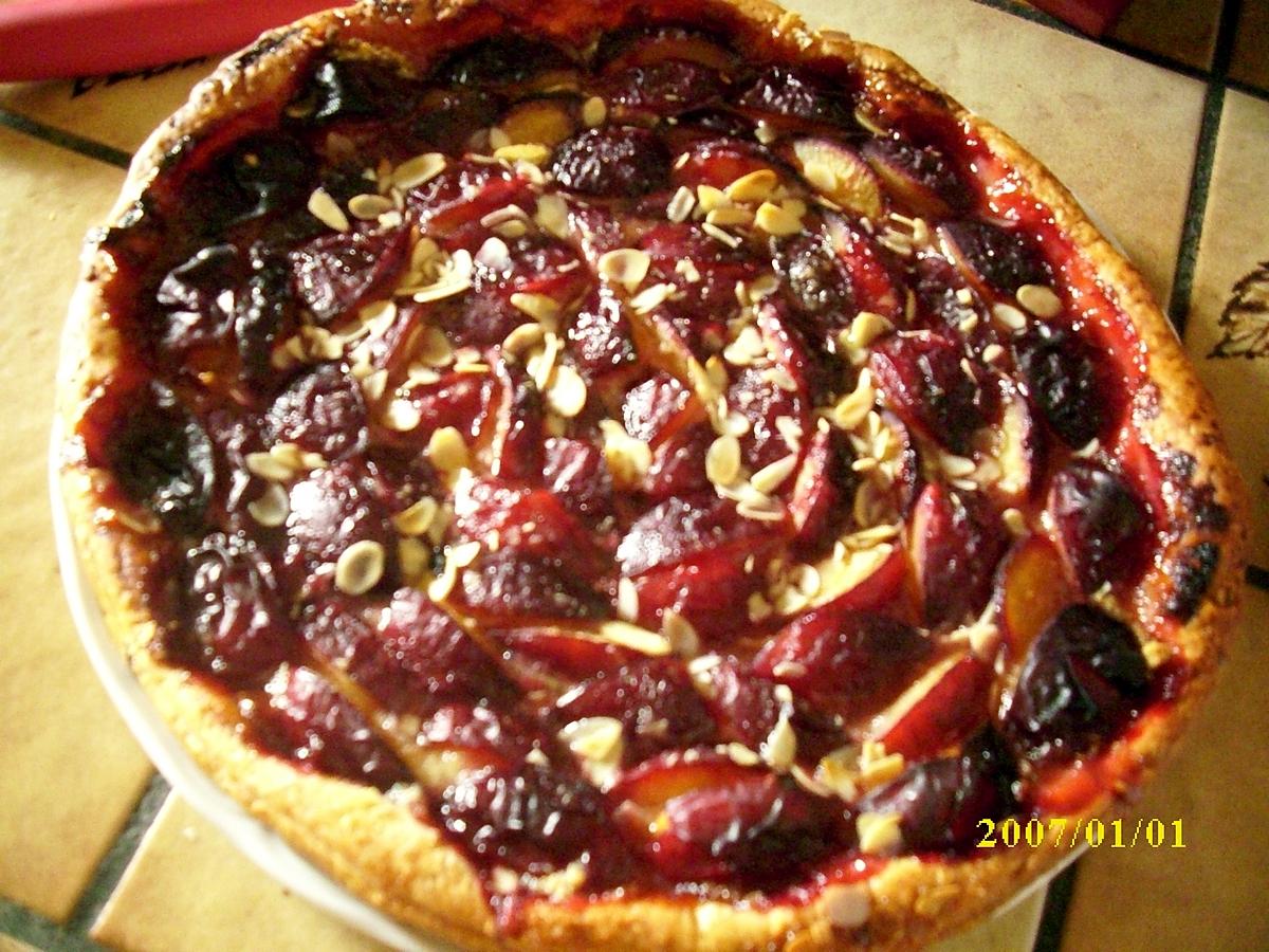 recette Tarte fine aux prunes