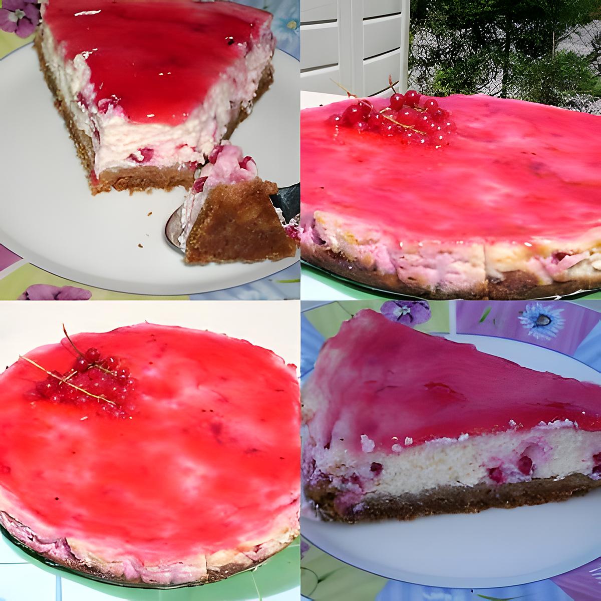 recette cheesecake ricotta groseille