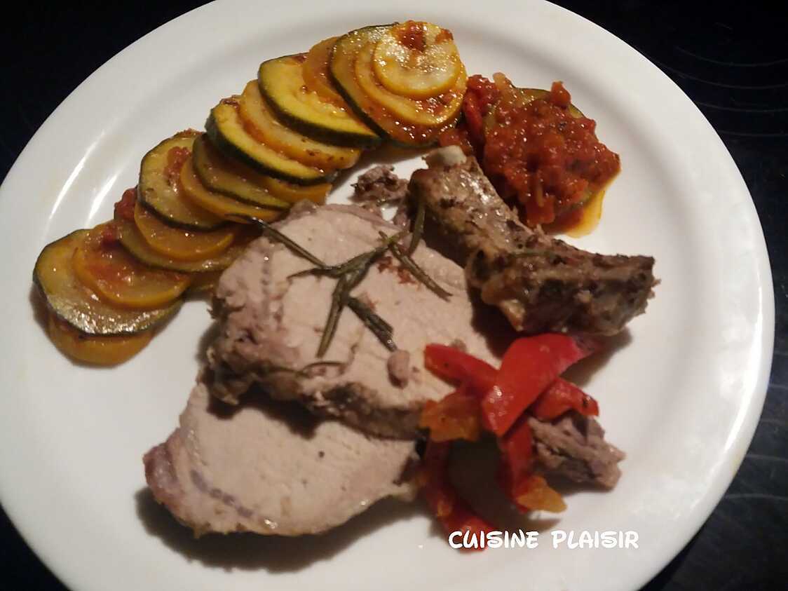 Recette de Carré de porc au romarin et pastis