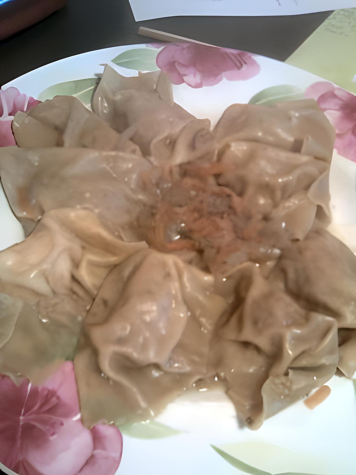 recette raviolis au jambon/fromage maison